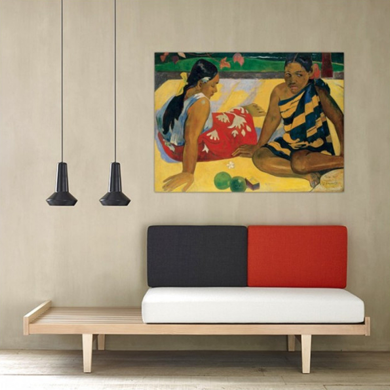 Πίνακας σε καμβά Tahitian Women on the Beach Paul Gauguin